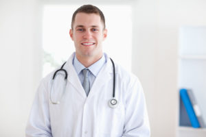 Smiling young doctor